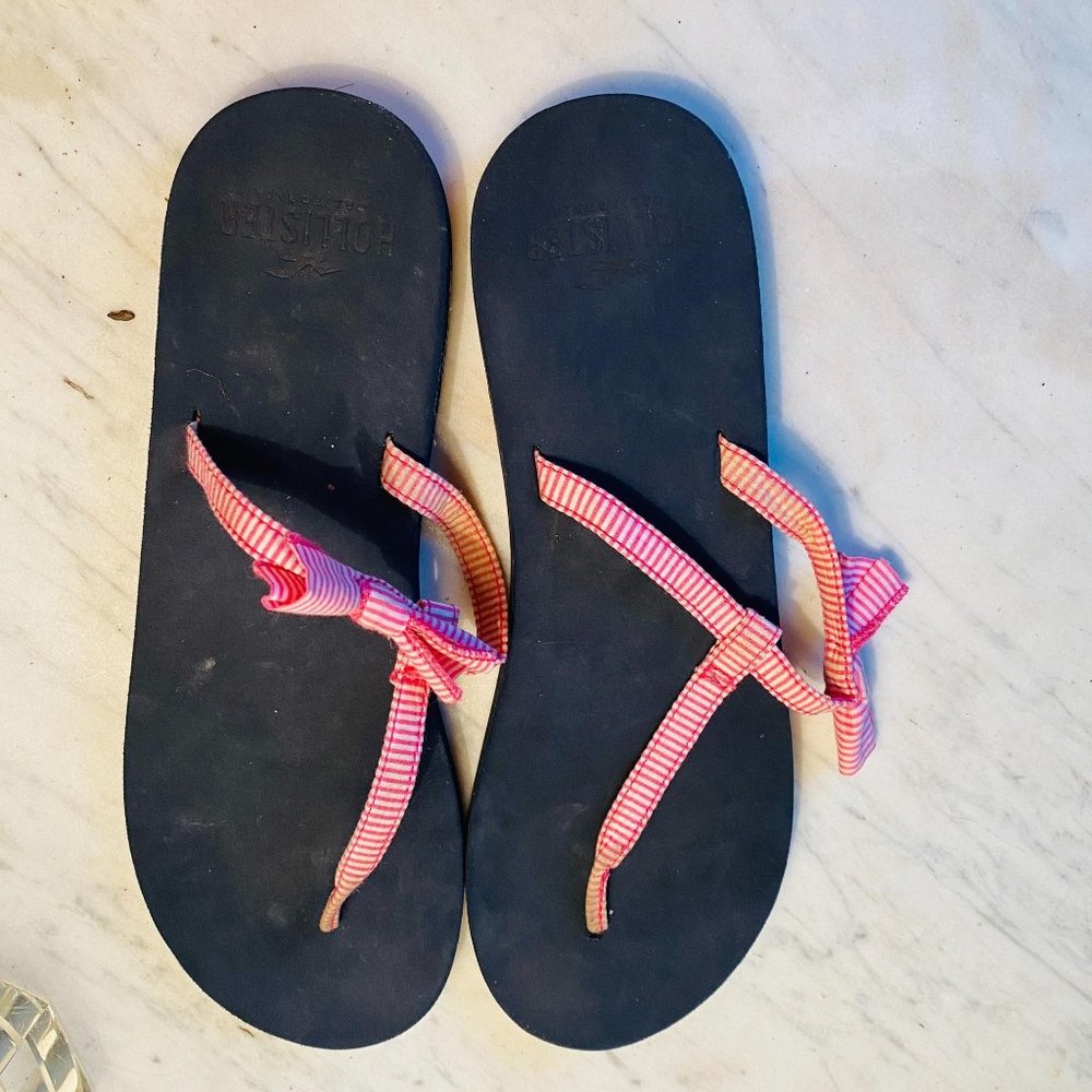 Hollister‎ California Womens Casual Ribbon Flip Flop Size 7
